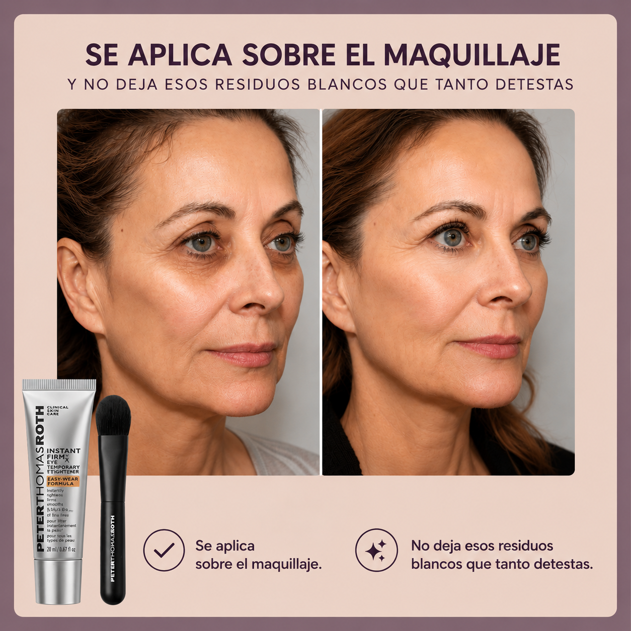 Tensor instantaneo para ojos | Disimula bolsas y arrugas mientras devuelve una apariencia fresca, firme y descansada.